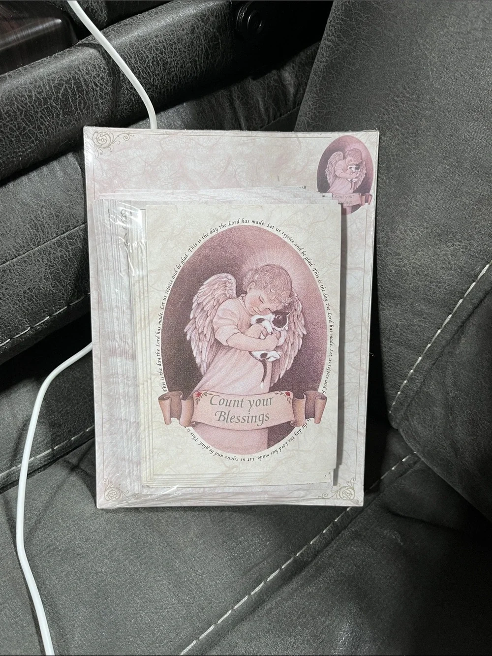Count Your Blessings Angel Note Cards and stationary